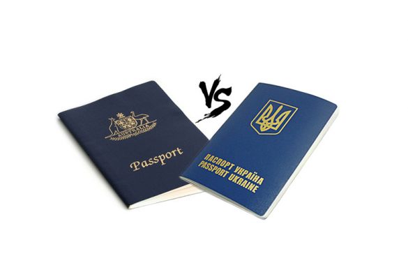 Получение визы в Украину и Австралию